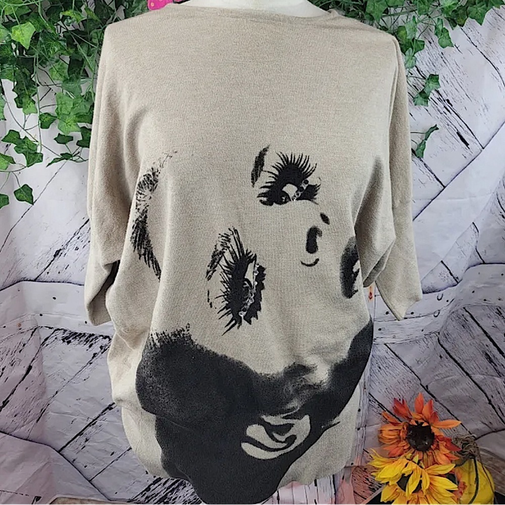 TERRA NOSTRA Art Print Tunic Sweater